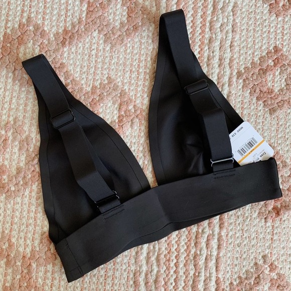 Black Free People Erin Scuba Loungewear Bralette S - Picture 4 of 7